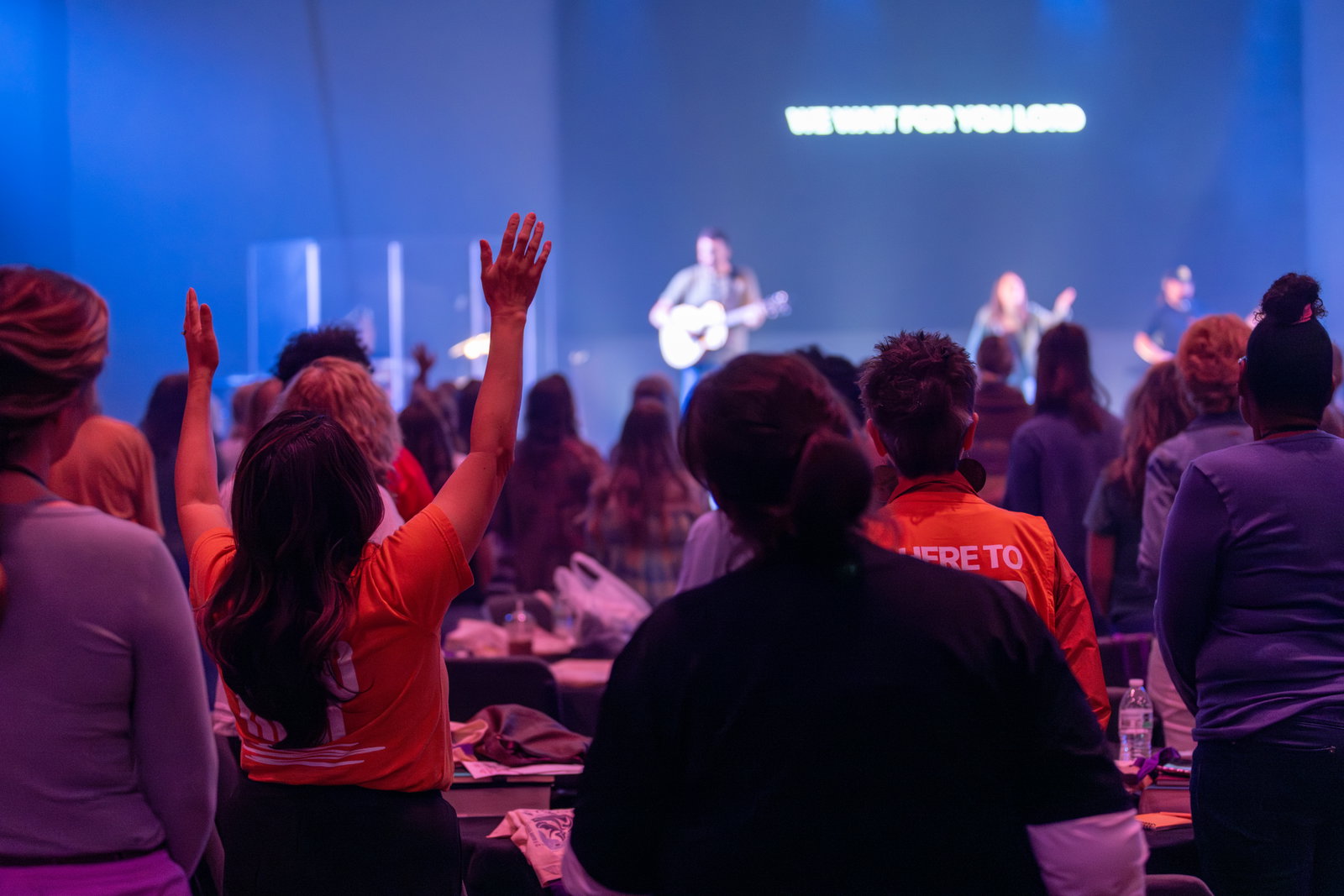 Women in worship at Women's Conference